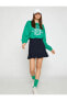 Oversize Sweatshirt Polo Yaka