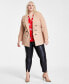 Фото #4 товара Plus Size Bi-Stretch Faux-Double-Breasted Blazer, Created for Macy's