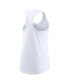 ფოტო #1 პროდუქტის Women's White Los Angeles Rams Tri-Blend Scoop Neck Racerback Tank Top