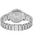 Фото #3 товара Men's Define Stainless Steel Bracelet Watch, 42mm