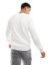 Jack & Jones oversized ribbed jumper in white