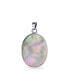 ფოტო #2 პროდუქტის Celtic White Rainbow Mother Of Pearl Shell Oval Family Tree Of Life Pendant Necklace Western Jewelry For Women .925 Sterling Silver