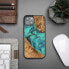 Фото #2 товара BeWood Etui z drewna i żywicy na iPhone 15 Plus Bewood Unique Turquoise - turkusowo-czarne