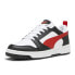 Фото #3 товара Puma Rebound V6 Low Lace Up Mens Black, Red, White Sneakers Casual Shoes 392328