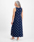 Фото #4 товара Petite Ikat Icon Knit Maxi Dress, Created for Macy's