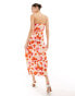 Фото #3 товара Vila satin maxi cami dress in poppy floral print