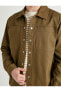 Фото #5 товара Gömlek Ceket Cep Detaylı Çıtçıt Düğmeli Klasik Yaka