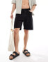 Фото #1 товара Jack & Jones straight fit denim shorts in black