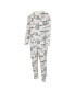 Men's White Pittsburgh Steelers Allover Print Docket Union Full-Zip Hooded Pajama Suit