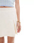 Фото #5 товара Miss Selfridge herringbone pleat skort co-ord in cream