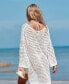 Фото #6 товара Women's Oversized Boat Neck Cut-Out Cover-Up