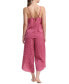 ფოტო #2 პროდუქტის Women's 2-Pc. Printed Cropped Pajamas Set