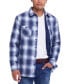 ფოტო #1 პროდუქტის Men's Plaid Shirt Jacket