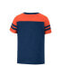ფოტო #4 პროდუქტის Girls Toddler Navy, Orange Auburn Tigers Piecrust Promise Striped V-Neck T-shirt