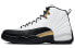 Фото #1 товара Jordan Air Jordan 12 retro "royalty" 高帮 复古篮球鞋 男款 黑白金 2021年版 / Кроссовки Jordan Air Jordan CT8013-170