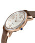 ფოტო #2 პროდუქტის Women's Ravenna Swiss Quartz Brown Leather Watch 37mm