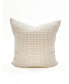 Фото #1 товара Ivory & Taupe 20x20 Down Alternative Cotton Waffle Weave Pillow