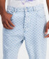 Фото #2 товара HUGO by Men's Baggy Fit Check Pattern Denim Jeans