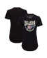 Фото #1 товара Women's Black Oklahoma City Thunder Phoebe Super Soft Tri-Blend T-Shirt