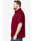 ფოტო #2 პროდუქტის Big & Tall Short-Sleeve Pocket Sport Shirt