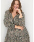 ფოტო #2 პროდუქტის Plus Size Amba Wild Paisley Jersey Dress