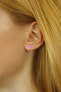 Фото #2 товара Silver earrings with pink synthetic opal JJJEBP302004