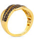 Chocolatier® Chocolate Diamond Wavy Statement Ring (3/4 ct. t.w.) in 14k Gold