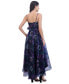 Women's Floral Print Sleeveless High-Low Gown