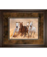 Фото #1 товара Horses in Dust by Loya Ya Framed Print Wall Art, 34" x 40"