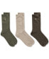 ფოტო #2 პროდუქტის 3 Pack Ribbed Cushion Foot Crew Men's Socks