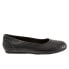 Фото #1 товара Softwalk Sonoma Cap Toe S1907-027 Womens Black Leather Ballet Flats Shoes 10.5