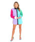 ფოტო #1 პროდუქტის Women's David Multi Colorblock Shirt Dress