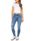 Фото #2 товара Juniors' Curvy Distressed Skinny Ankle Jeans