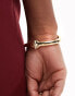 Фото #3 товара ASOS DESIGN cuff bracelet with snake detail in gold tone