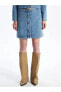 Фото #5 товара Джинсовая юбка LC WAIKIKI Standart Fit для женщин