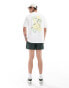 Фото #4 товара Abercrombie & Fitch fruit and floral back print oversized fit t-shirt in bright white