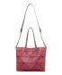 ფოტო #8 პროდუქტის Women's Genuine Leather Prism Tote Bag