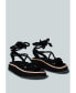 ფოტო #1 პროდუქტის KENDALL Womens Strings Platform Leather Sandal
