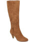 Фото #1 товара Women's Corinne Plus Suede Inside Zip Extra Wide Calf Tall Boots