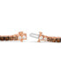 Ombré® Chocolate Ombré Diamond Tennis Bracelet (3-1/2 ct. t.w.) in 14k Rose Gold (Also Available in White Gold or Yellow Gold)