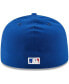 Фото #2 товара Men's White, Royal Atlanta Braves Cooperstown Collection 59FIFTY Fitted Hat