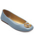 ფოტო #1 პროდუქტის Women's Kylee Logo Leather Ballet Flats