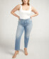 Фото #4 товара Джинсы прямого кроя Silver Jeans Co. plus Size Isbister High-Rise