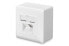 Фото #2 товара DIGITUS CAT 6, Class E, wall outlet, shielded, surface mount