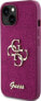 Guess Guess GUHCP15SHG4SGU iPhone 15 6.1" fioletowy/purple hardcase Glitter Script Big 4G - фото #2