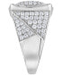 ფოტო #3 პროდუქტის Men's Diamond Pavé Cluster Ring (2 ct. t.w.) in 10k White Gold