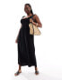 Фото #2 товара ONLY Curve scoop back maxi sundress dress in black