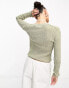 Фото #6 товара Weekday Ada lightweight knit jumper in green