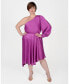 Фото #2 товара - Women's Plus Size Olivia One Shoulder Dress
