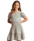 ფოტო #1 პროდუქტის Big Girls Floral Faux-Wrap Cotton Jersey Dress